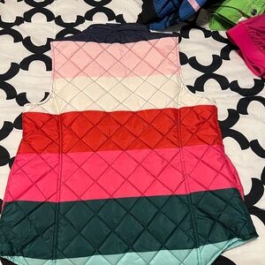 Colorful Striped Quilted Vest
